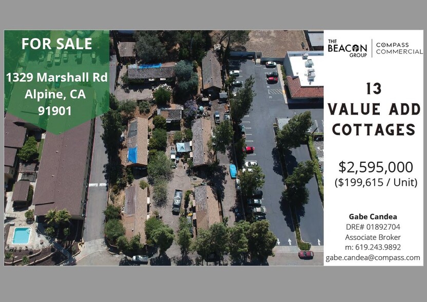 1329 Marshall Rd, Alpine, CA for sale - Aerial - Image 1 of 1