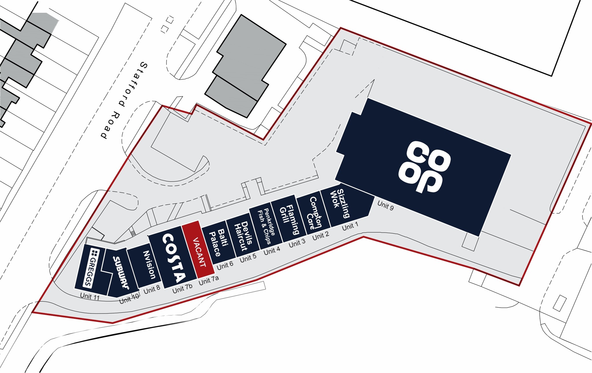 Wolverhampton Rd, Penkridge to rent Site Plan- Image 1 of 1