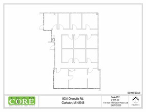 8031 Ortonville Rd, Clarkston, MI for rent Floor Plan- Image 1 of 1