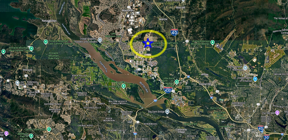 Diamond Park Ln, Maumelle, AR for sale - Aerial - Image 2 of 2