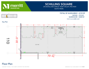 215 Schilling Cir, Hunt Valley, MD for rent Floor Plan- Image 1 of 1