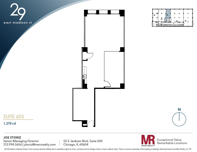 29 E Madison St, Chicago, IL to rent Floor Plan- Image 1 of 8