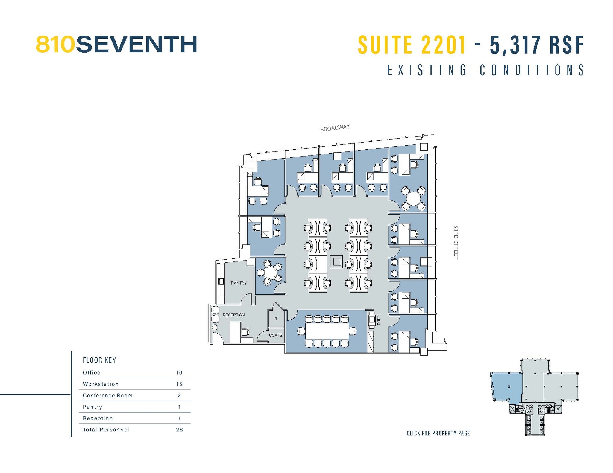 810 Seventh Ave, New York, NY for rent Floor Plan- Image 1 of 1