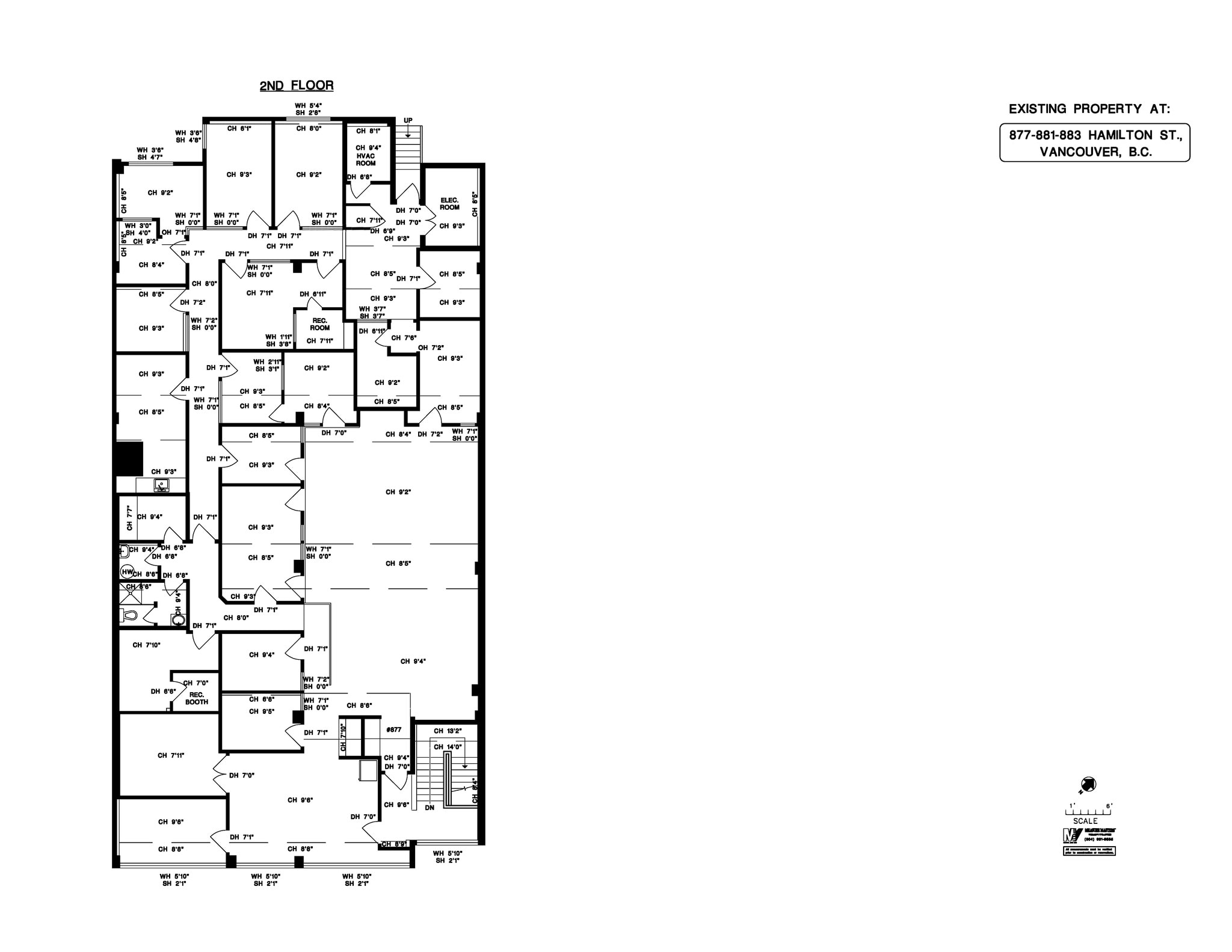 877 Hamilton St, Vancouver, BC for rent Site Plan- Image 1 of 1