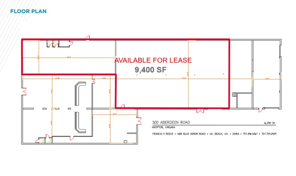 300 Aberdeen Rd, Hampton, VA for rent - Floor Plan - Image 2 of 3