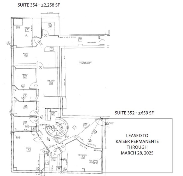 3941 J Street - Suites 352 & 354 portfolio of 2 properties for sale on LoopNet.co.uk - Floor Plan - Image 2 of 2