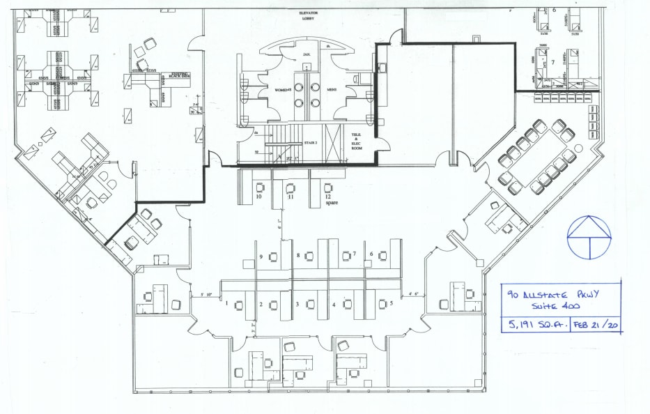 90 Allstate Pky, Markham, ON to rent Floor Plan- Image 1 of 1
