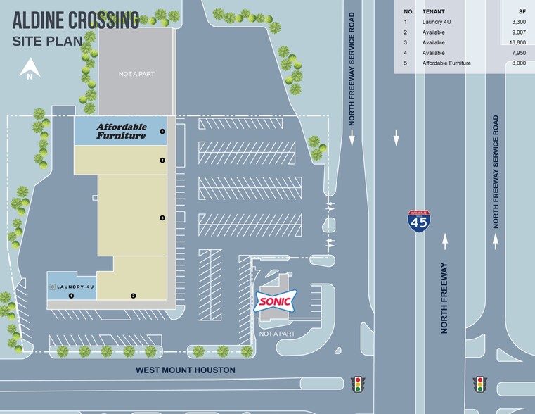 9411 North Fwy, Houston, TX for rent - Site Plan - Image 3 of 3