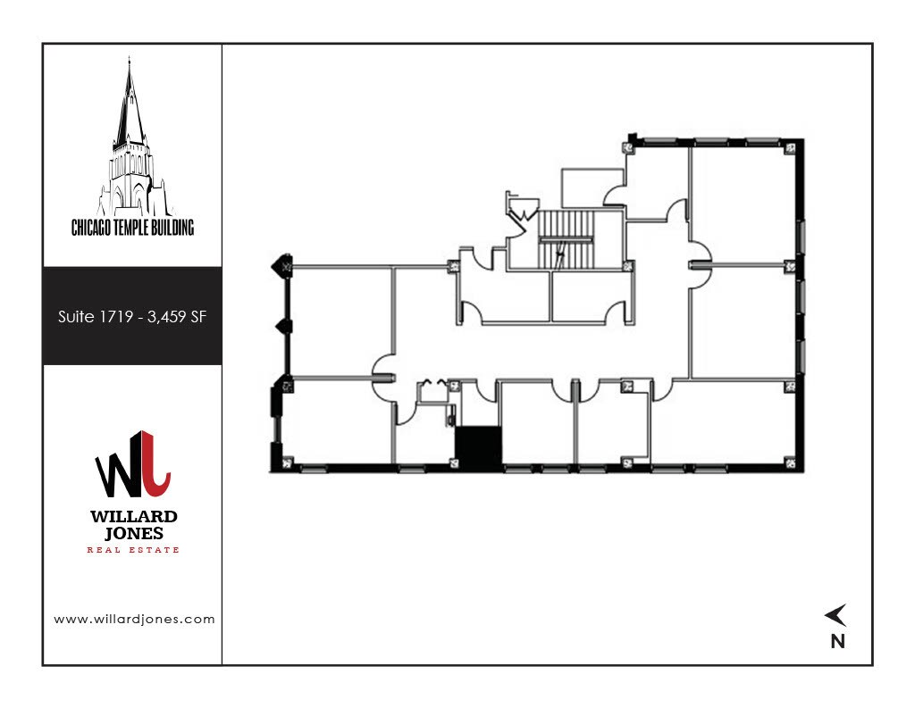 77 W Washington St, Chicago, IL to rent Floor Plan- Image 1 of 1