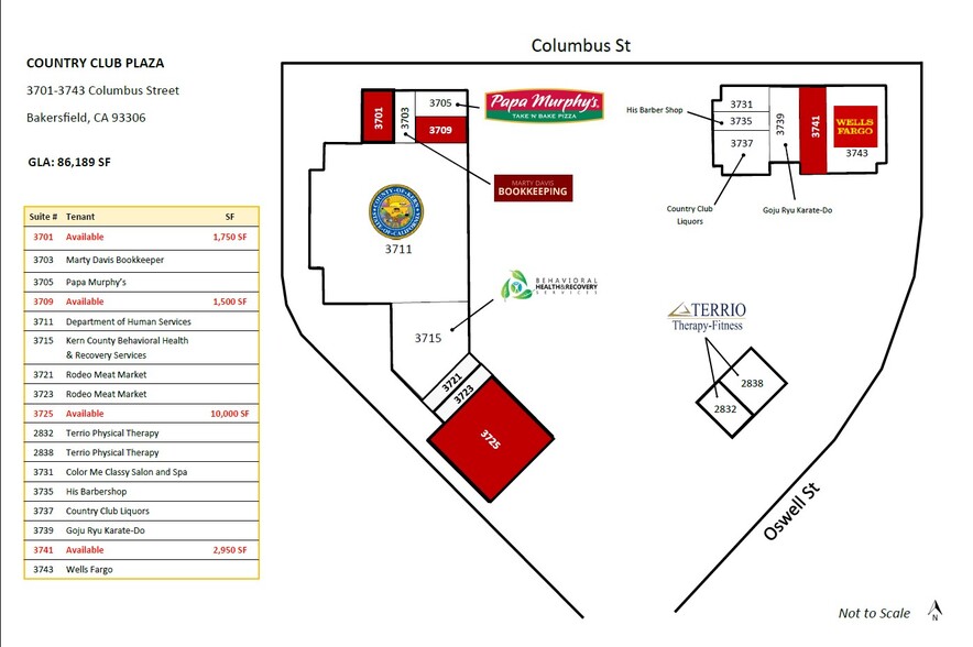 2832-3743 Columbus St, Bakersfield, CA for rent - Site Plan - Image 2 of 18