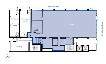 905 W Pender St, Vancouver, BC for rent Floor Plan- Image 2 of 2