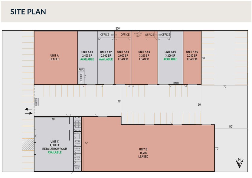 6003 N Shepherd Dr, Houston, TX for rent - Site Plan - Image 2 of 9