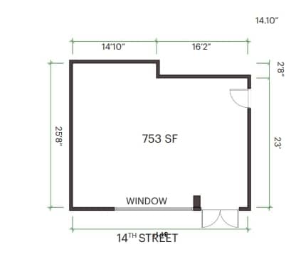 1401 Jackson St, Oakland, CA to rent Floor Plan- Image 1 of 2