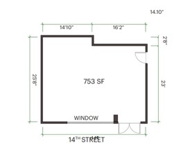 1401 Jackson St, Oakland, CA for rent Floor Plan- Image 1 of 2