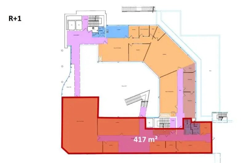 Office in Cergy to rent - Floor Plan - Image 2 of 4