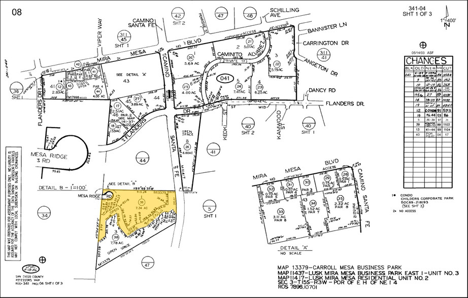 6759 Mesa Ridge Rd, San Diego, CA for rent - Plat Map - Image 2 of 4