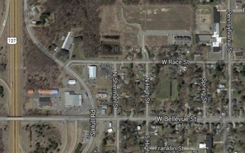 800-836 W Bellevue St, Leslie, MI - aerial  map view