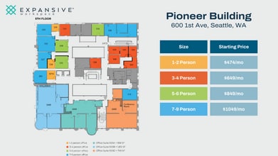 600 1st Ave, Seattle, WA for rent Floor Plan- Image 1 of 4