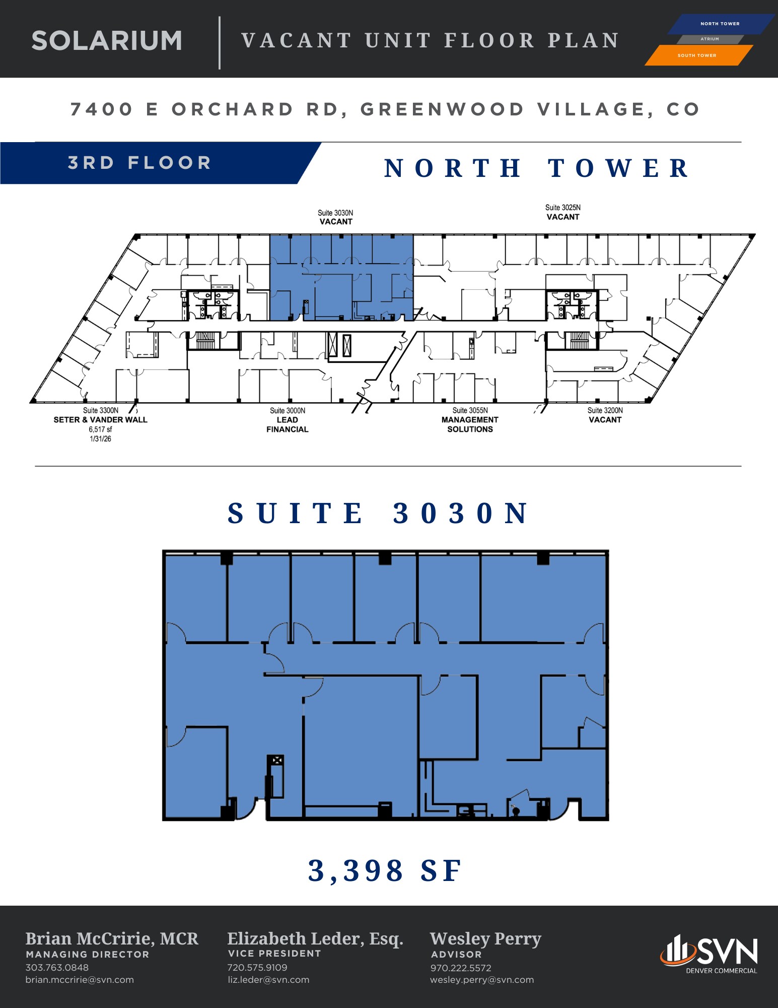 7400 E Orchard Rd, Greenwood Village, CO to rent Floor Plan- Image 1 of 1