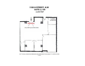 1100 H St NW, Washington, DC for rent Site Plan- Image 1 of 8