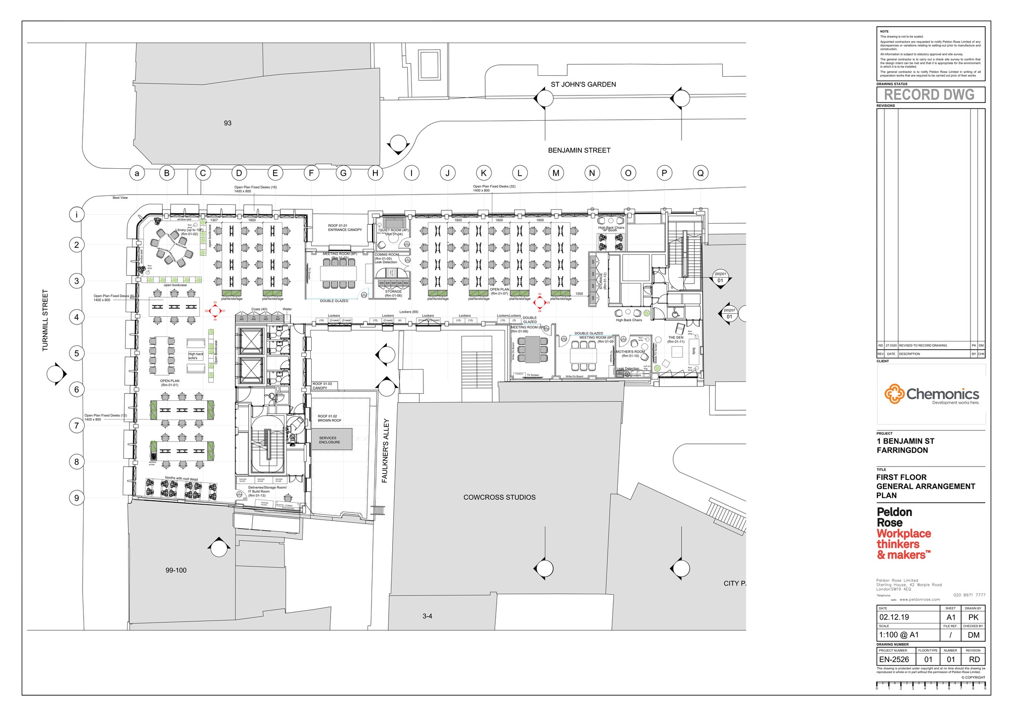 1 Benjamin St, London to rent Site Plan- Image 1 of 2