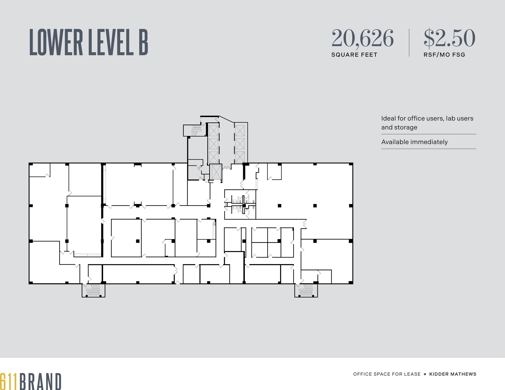 611 N Brand Blvd, Glendale, CA to rent Floor Plan- Image 1 of 1