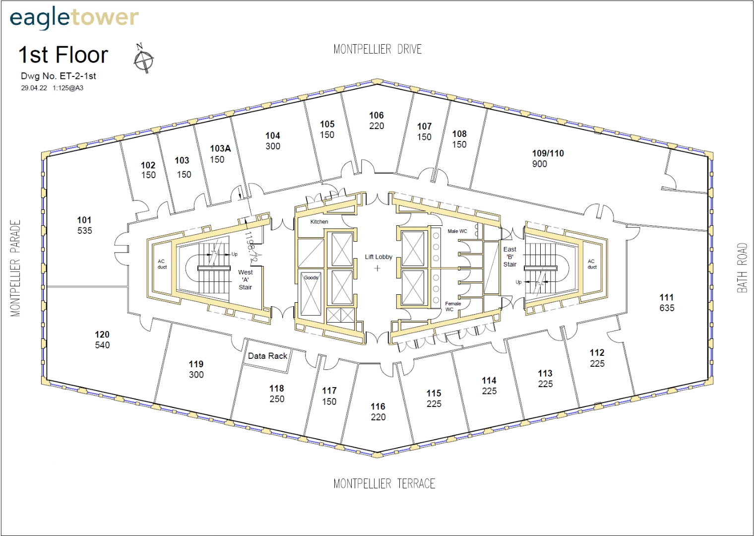 Montpellier Dr, Cheltenham to rent Floor Plan- Image 1 of 5