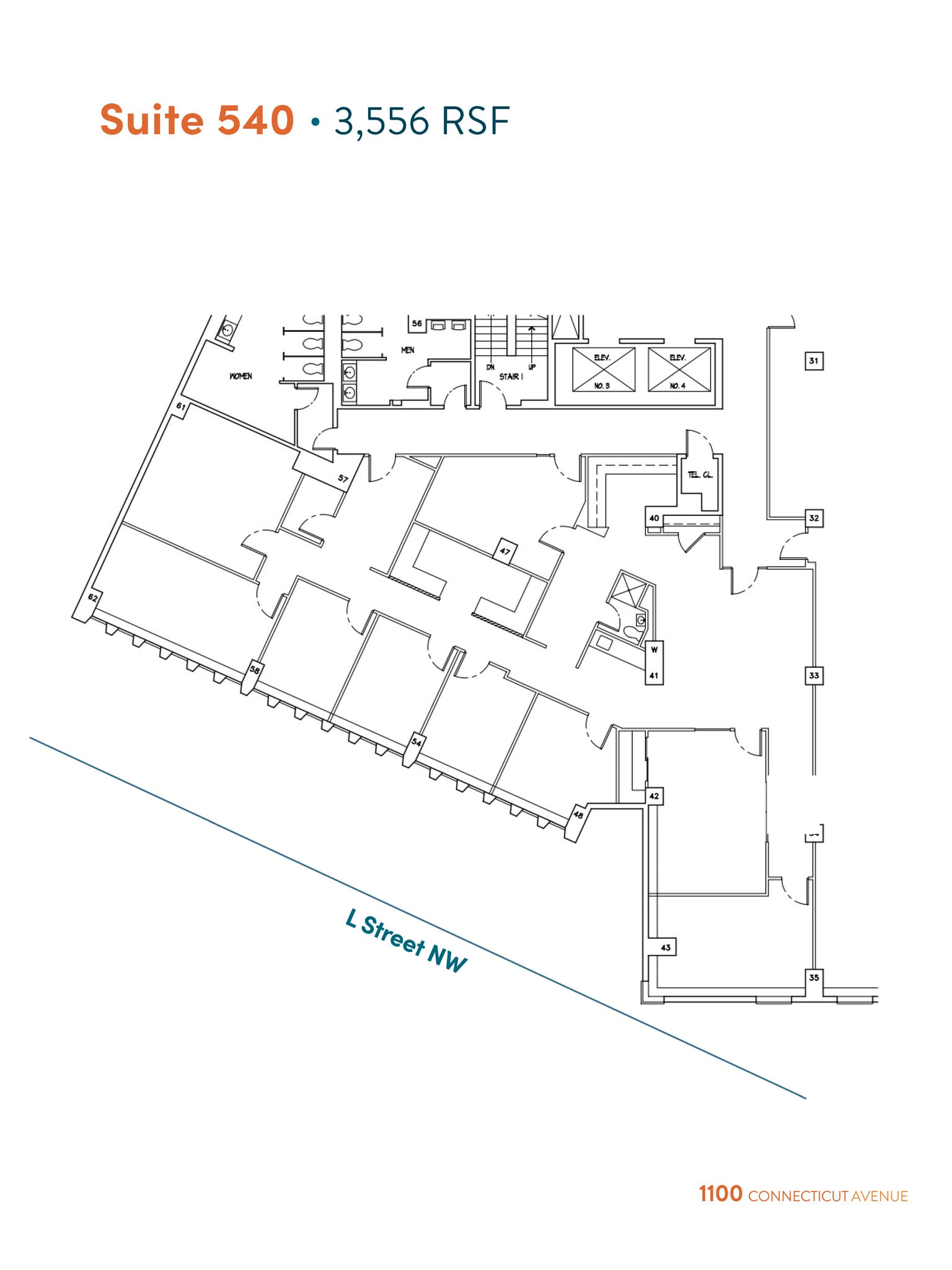 1100 Connecticut Ave NW, Washington, DC to rent Floor Plan- Image 1 of 9