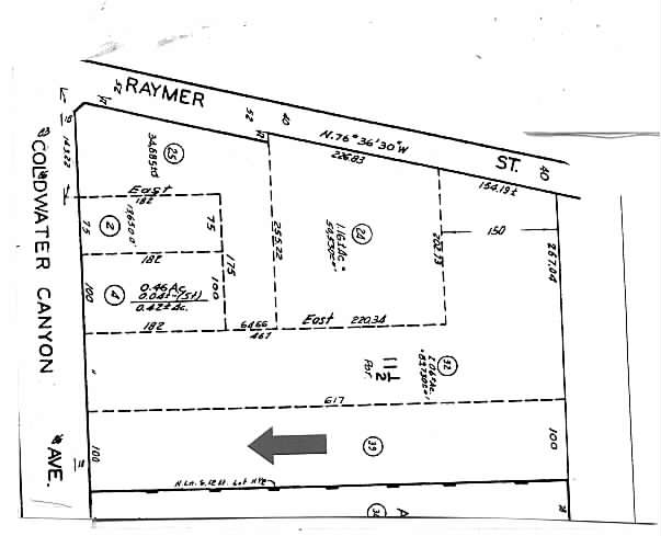 7306 Coldwater Canyon Ave, North Hollywood, CA for rent - Plat Map - Image 2 of 4