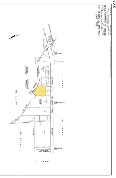 2076 Route 70 E, Cherry Hill, NJ for sale - Plat Map - Image 1 of 1