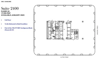 1 Sansome St, San Francisco, CA for rent Floor Plan- Image 1 of 1