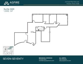 770 S Post Oak Ln, Houston, TX to rent Floor Plan- Image 1 of 2