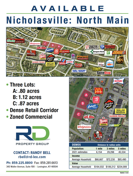 1021 N Main St, Nicholasville, KY for rent - Site Plan - Image 2 of 2