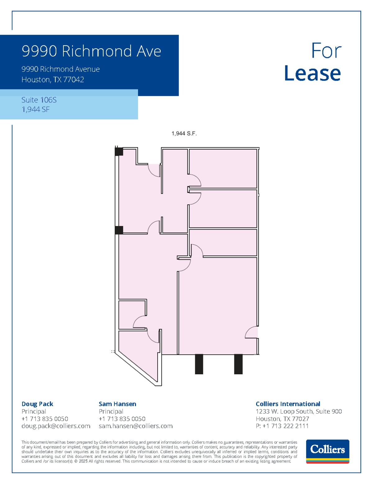 9990 Richmond Ave, Houston, TX to rent Floor Plan- Image 1 of 1