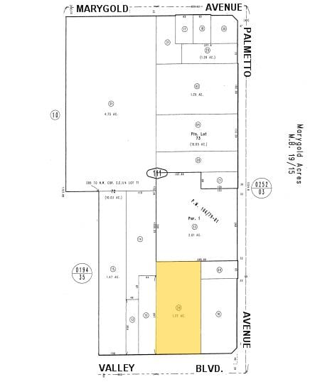 17270 Valley Blvd, Fontana, CA for rent - Plat Map - Image 2 of 4