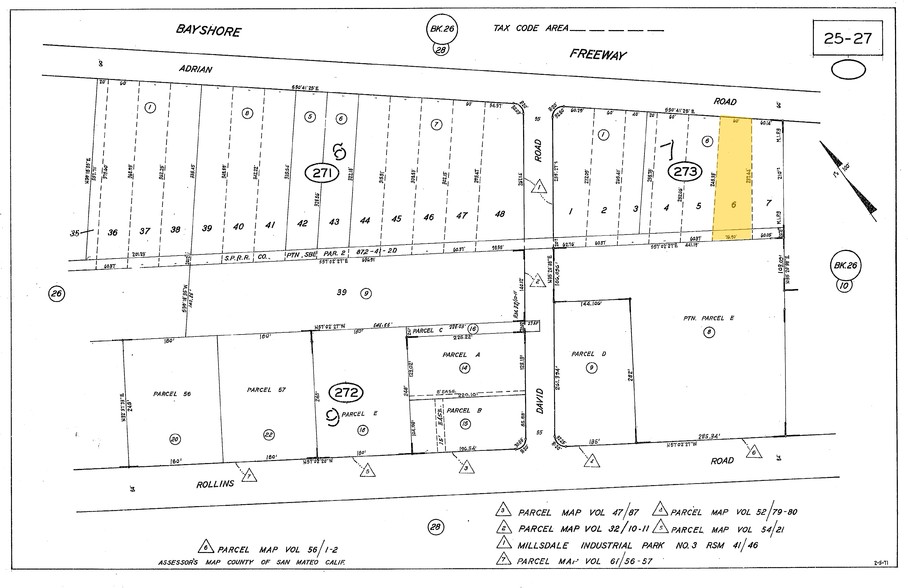 1501 Adrian Rd, Burlingame, CA for rent - Plat Map - Image 3 of 3