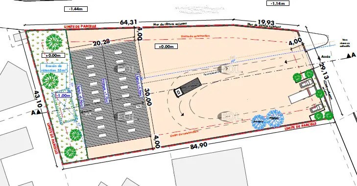 Vente Terrain 3 000 m² - Photo 1