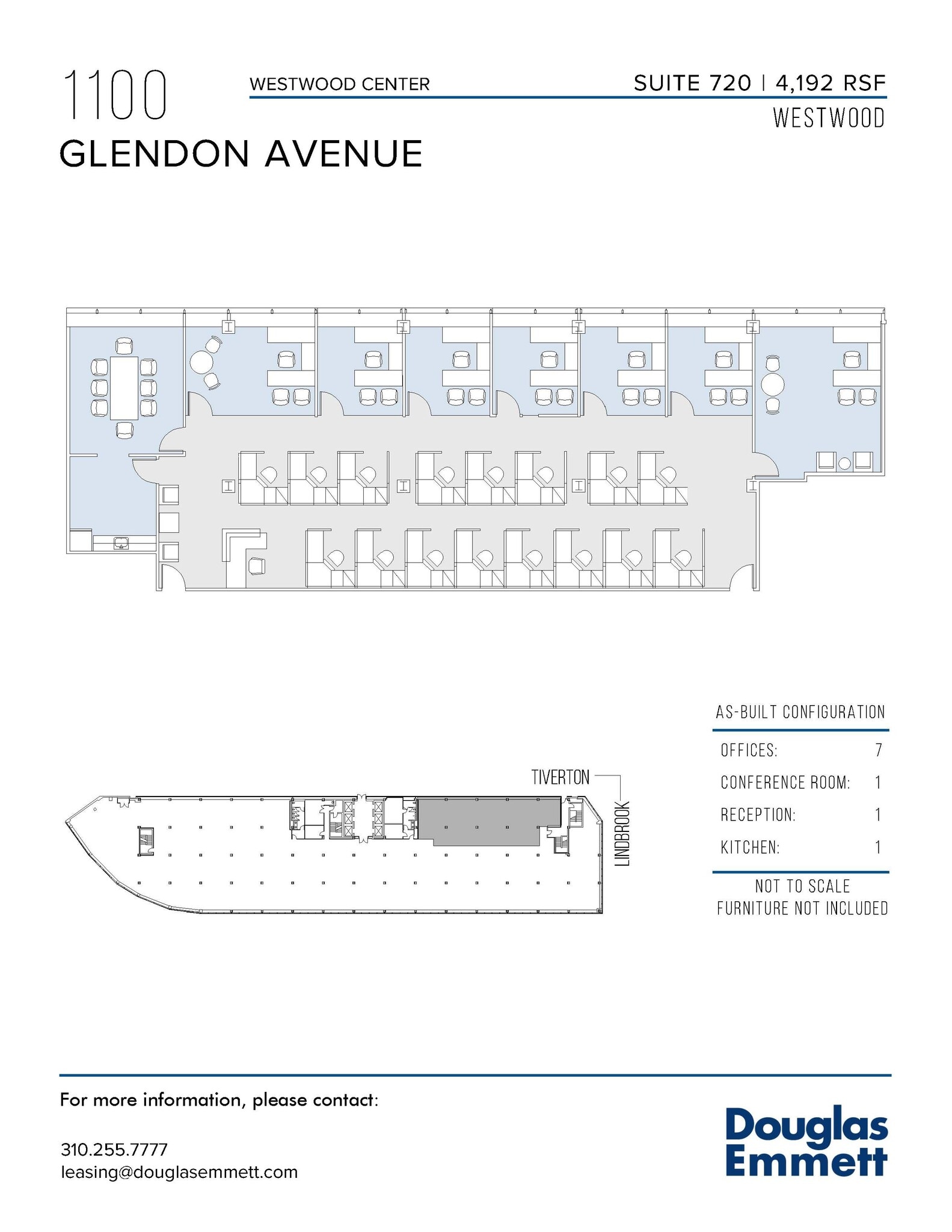 1100 Glendon Ave, Los Angeles, CA to rent Floor Plan- Image 1 of 1