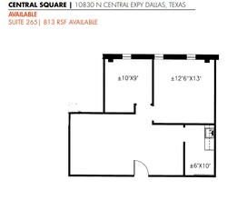 10830 N Central Expy, Dallas, TX for rent Floor Plan- Image 1 of 1