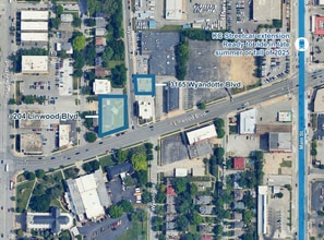204 W Linwood Blvd, Kansas City, MO - AERIAL  map view