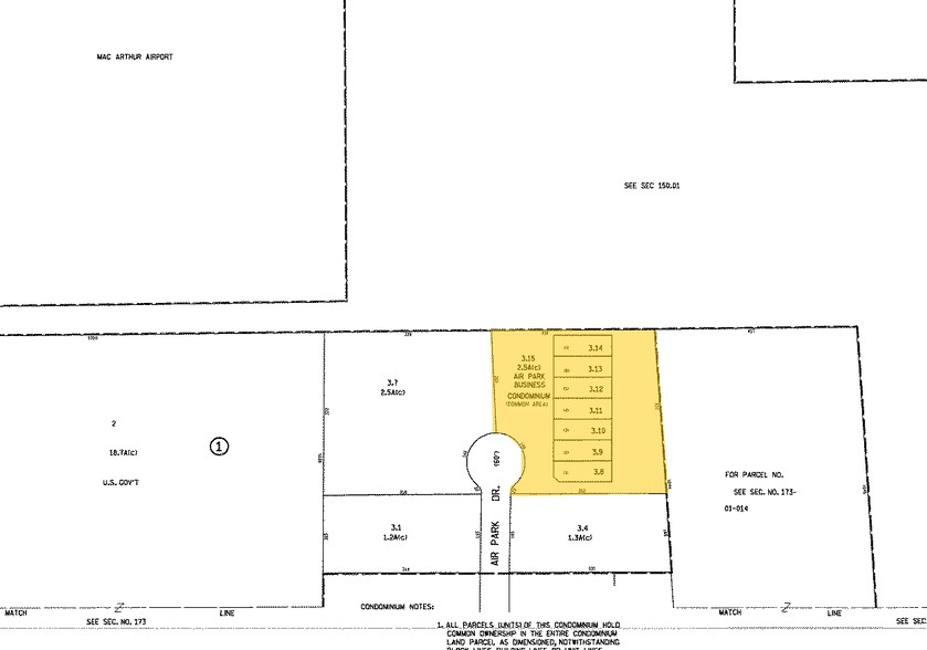 85 Air Park Dr, Ronkonkoma, NY for sale - Plat Map - Image 2 of 10