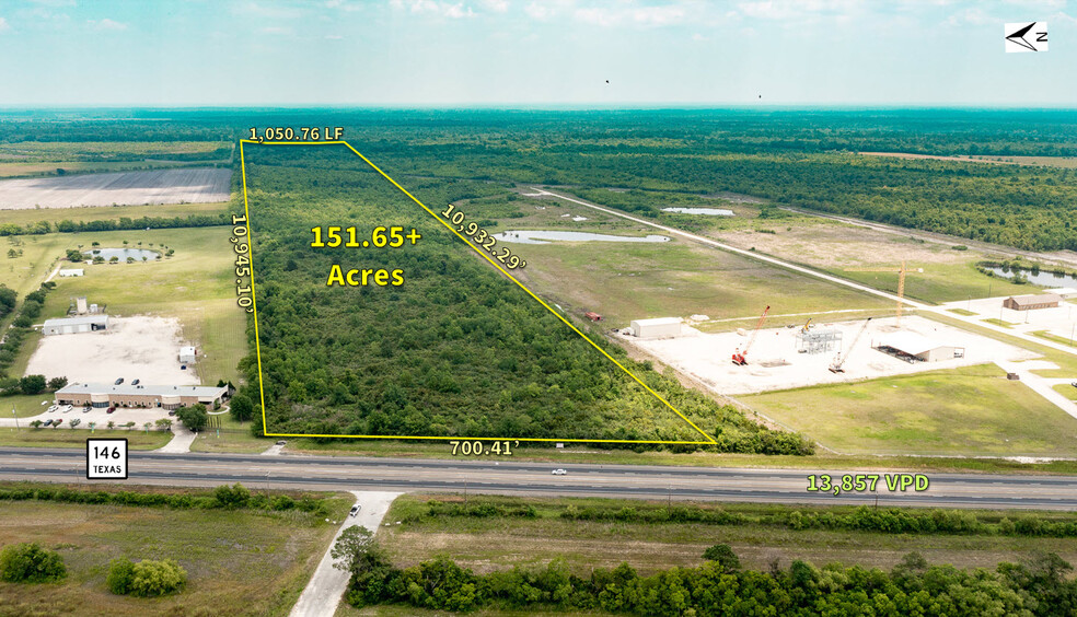 151+/-Ac 00 Hwy 146, Dayton, TX for sale - Aerial - Image 1 of 7