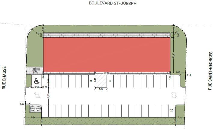 1495 Blvd Bd Saint-Joseph, Drummondville, QC for rent - Site Plan - Image 1 of 1