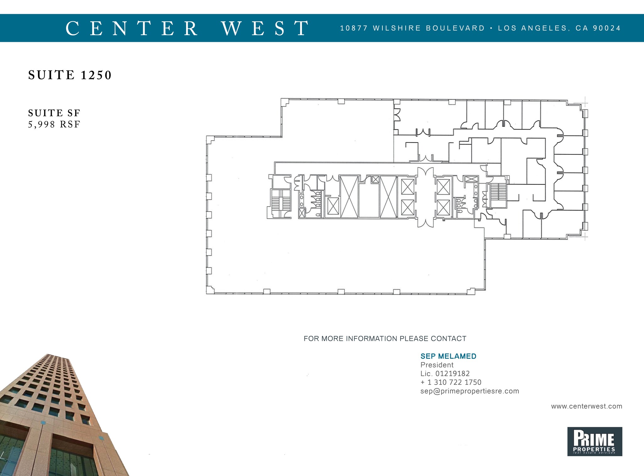 10877 Wilshire Blvd, Los Angeles, CA for rent Site Plan- Image 1 of 1