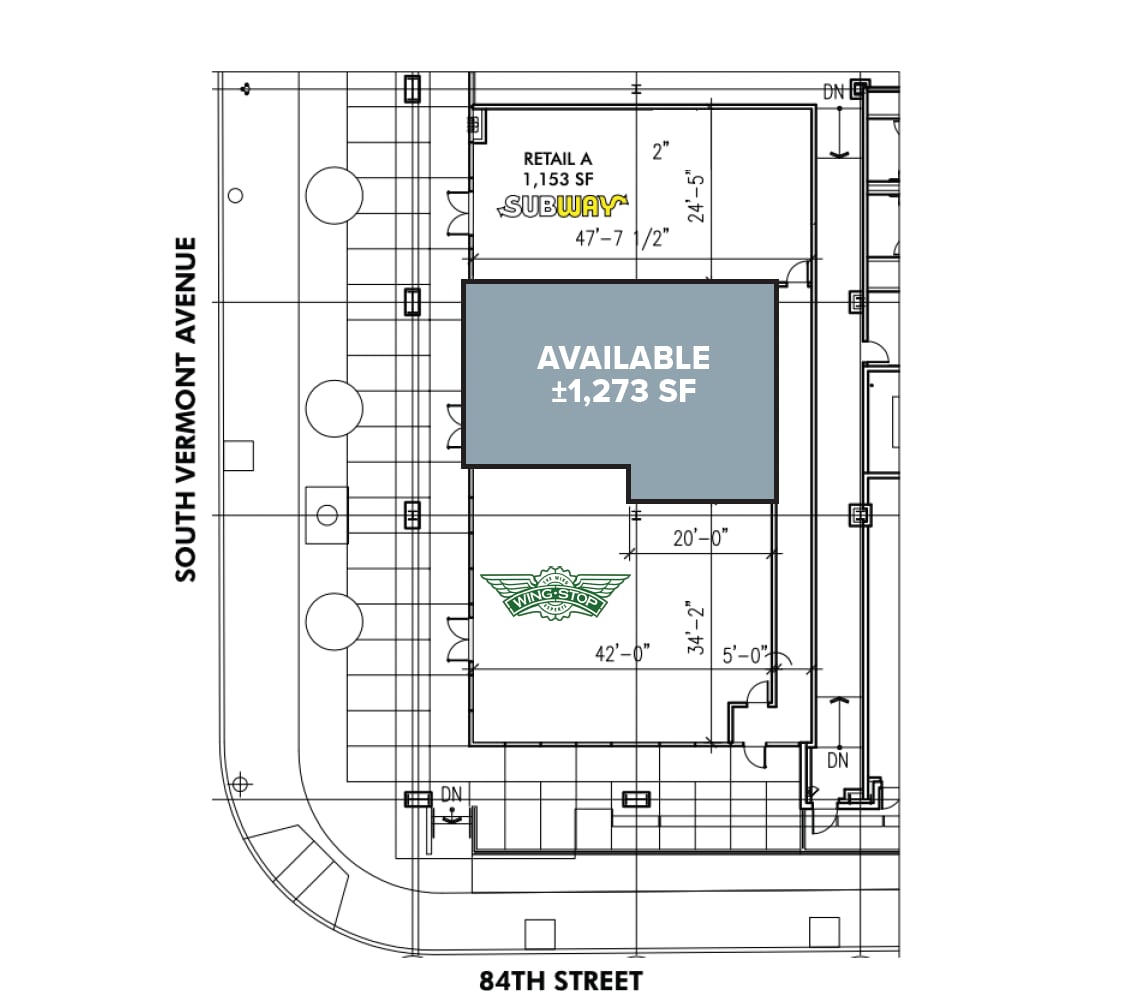8300-8400 S Vermont Ave, Los Angeles, CA to rent Floor Plan- Image 1 of 1