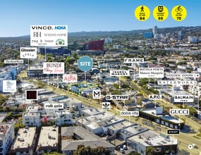 8451 Melrose Ave, West Hollywood, CA - AERIAL  map view