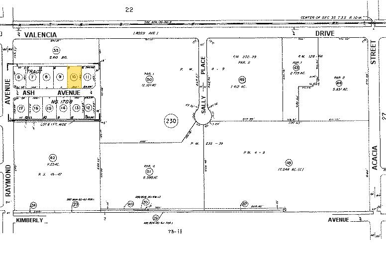 1227-1229 E Ash Ave, Fullerton, CA for rent - Plat Map - Image 3 of 8