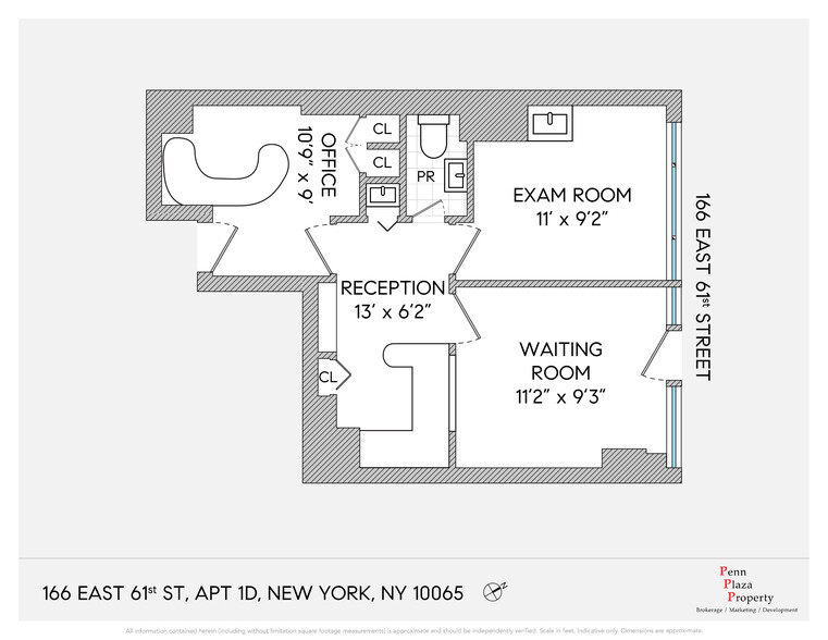 166 E 61st St, New York, NY for rent - Floor Plan - Image 2 of 19