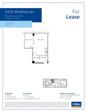 5433 Westheimer Rd, Houston, TX to rent Floor Plan- Image 1 of 1