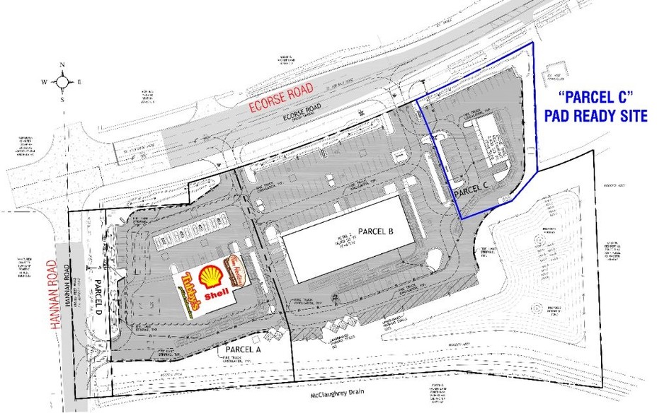 SEC Ecorse & Hannan Rd, Romulus, MI for rent - Site Plan - Image 3 of 4